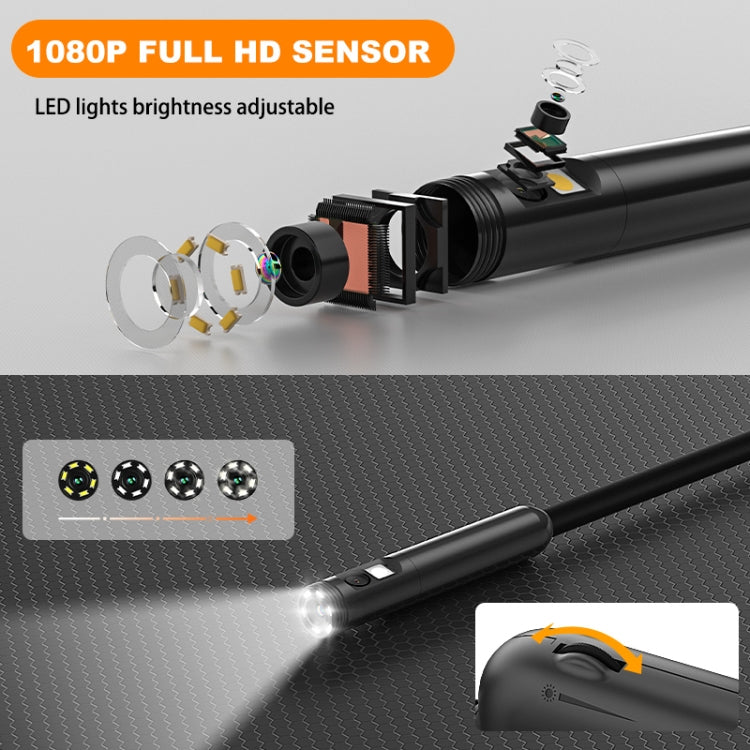 Y15 8mm Single Camera WiFi Connected Hard Cable HD Industrial Endoscope, Length:10m(Black) -  by PMC TechLife | Online Shopping South Africa | PMC TechLife | Buy Now Pay Later Mobicred