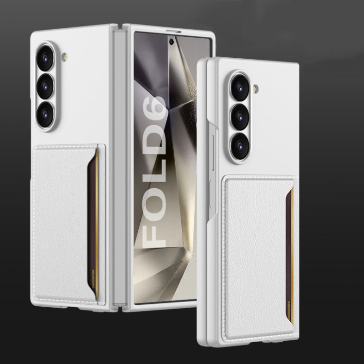 For Samsung Galaxy Z Fold6 GKK Integrated Ultra-thin Card Slots Phone Case(Silver) - free shipping - PMC Jewellery - Order now!
