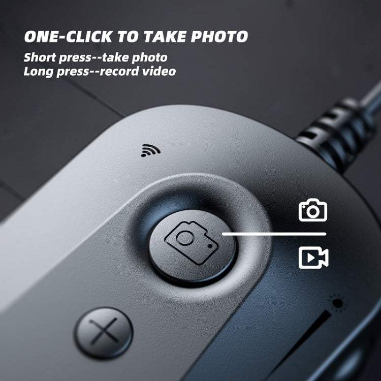 Y15 7.9mm Triple Camera WiFi Connected Hard Cable HD Industrial Endoscope, Length:2m(Black)