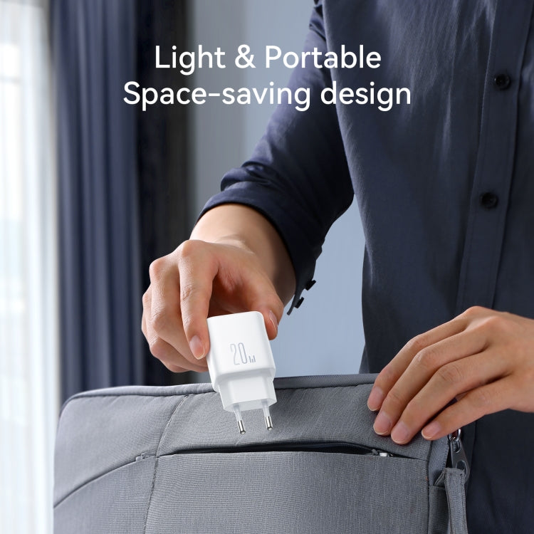 JOYROOM JR-TCF20 PD20W USB-C / Type-C Port Charger, Plug:EU Plug(White) - free shipping - PMC Jewellery - Order now!