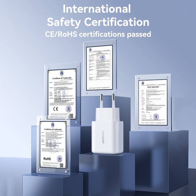 JOYROOM JR-TCF20 PD20W USB-C / Type-C Port Charger, Plug:EU Plug(White) - free shipping - PMC Jewellery - Order now!