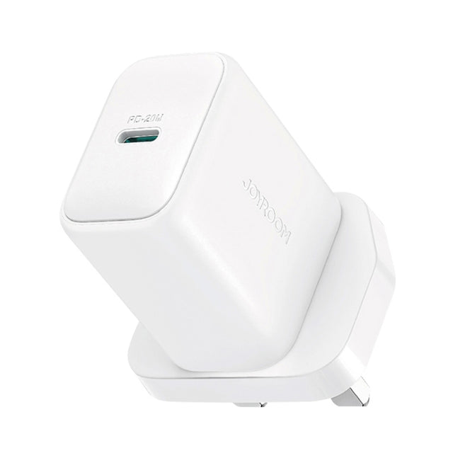 JOYROOM JR-TCF20 PD20W USB-C / Type-C Port Charger, Plug:UK Plug(White)