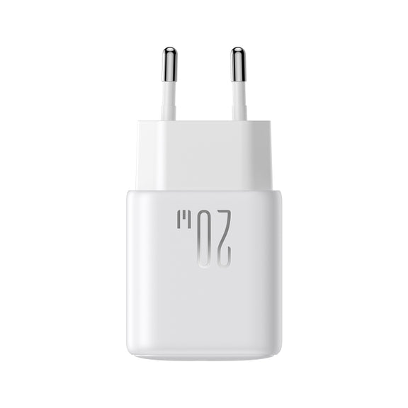 JOYROOM JR-TCF21 20W Dual Ports USB + Type-C Charger, Plug:EU Plug(White)
