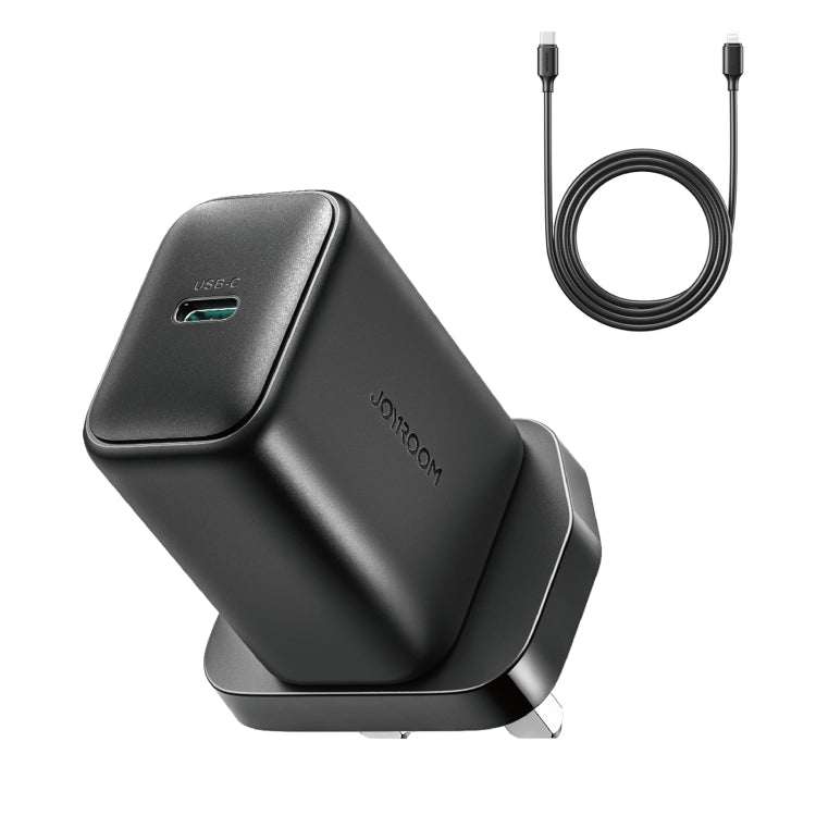 JOYROOM JR-TCF23 25W USB-C / Type-C Port Fast Charger Kit with Type-C to Type-C Cable, Plug:UK Plug(Black) - free shipping - PMC TechLife - Order now!
