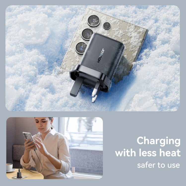 JOYROOM JR-TCF23 25W USB-C / Type-C Port Fast Charger Kit with Type-C to Type-C Cable, Plug:UK Plug(Black) - free shipping - PMC TechLife - Order now!