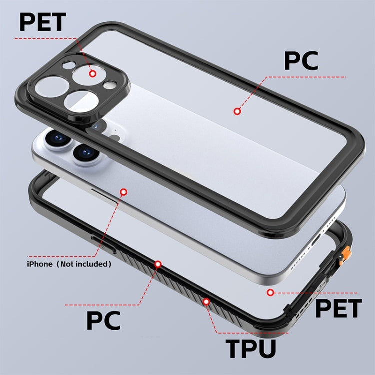 For iPhone 15 Pro Max RedPepper Shockproof IP68 Waterproof PC + TPU Protective Case(Black) - free shipping - PMC Jewellery - Order now!