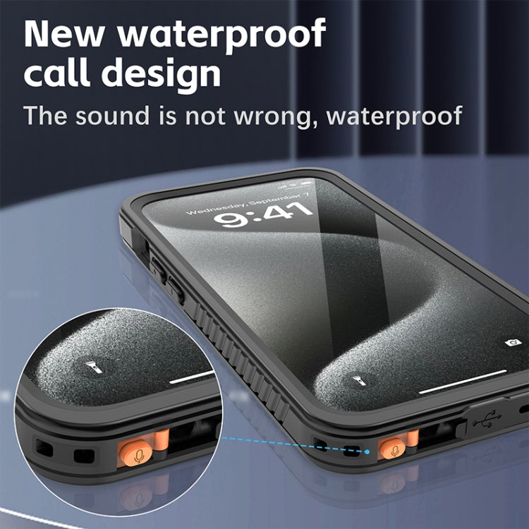 For iPhone 15 Pro Max RedPepper Shockproof IP68 Waterproof PC + TPU Protective Case(Black) - free shipping - PMC Jewellery - Order now!