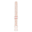 For Apple Watch Series 3 38mm Concave Leopard Printed Silicone Watch Band(Starlight Milk Tea) - Watch Bands by PMc TechLife | Online Shopping South Africa | PMc TechLife | Buy Now Pay Later Mobicred