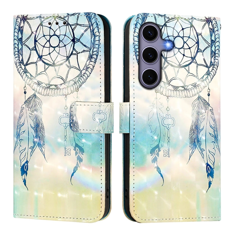 For Samsung Galaxy S25 5G 3D Painting Horizontal Flip Leather Phone Case(Dream Wind Chimes) - Galaxy S25 5G Cases by PMC Jewellery | Online Shopping South Africa | PMC Jewellery | Buy Now Pay Later Mobicred