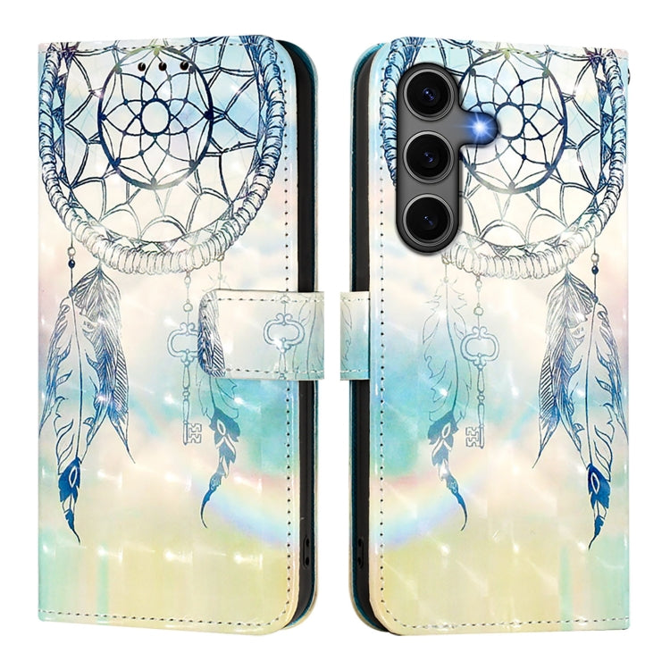 For Samsung Galaxy S25+ 5G 3D Painting Horizontal Flip Leather Phone Case(Dream Wind Chimes) - Galaxy S25+ 5G Cases by PMC Jewellery | Online Shopping South Africa | PMC Jewellery | Buy Now Pay Later Mobicred