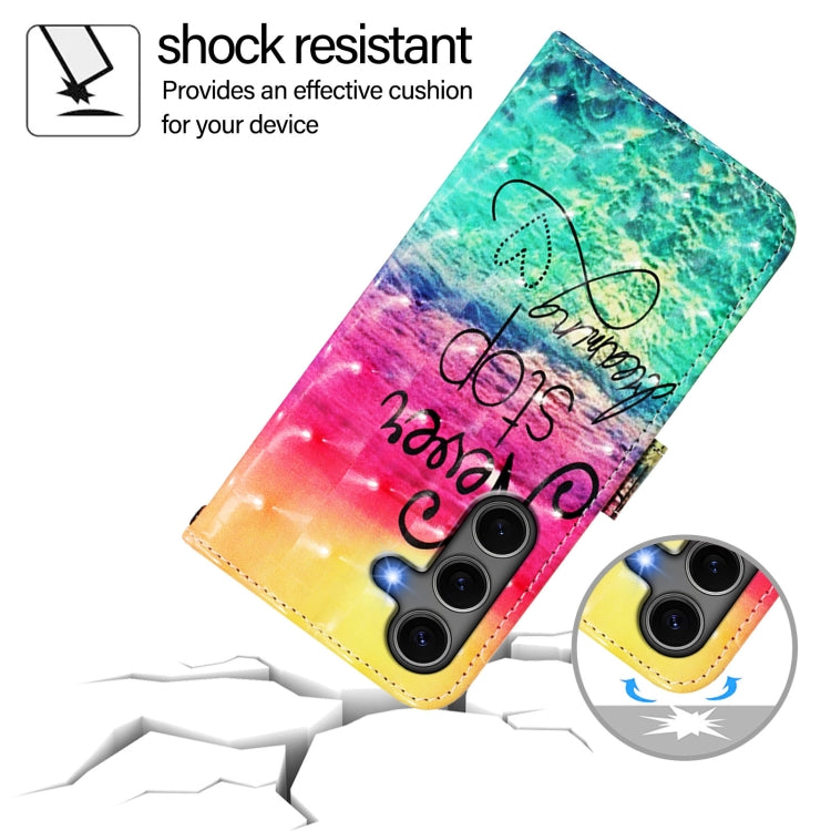 For Samsung Galaxy S25+ 5G 3D Painting Horizontal Flip Leather Phone Case(Chasing Dreams) - Galaxy S25+ 5G Cases by PMC Jewellery | Online Shopping South Africa | PMC Jewellery | Buy Now Pay Later Mobicred