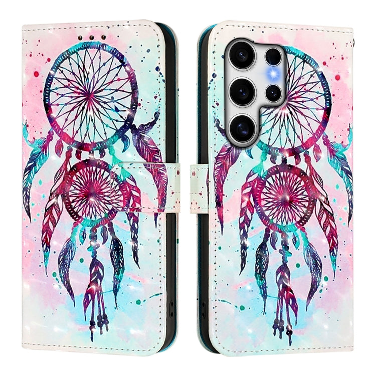 For Samsung Galaxy S25 Ultra 5G 3D Painting Horizontal Flip Leather Phone Case(Color Drop Wind Chimes) - Galaxy S25 Ultra 5G Cases by PMC Jewellery | Online Shopping South Africa | PMC Jewellery | Buy Now Pay Later Mobicred