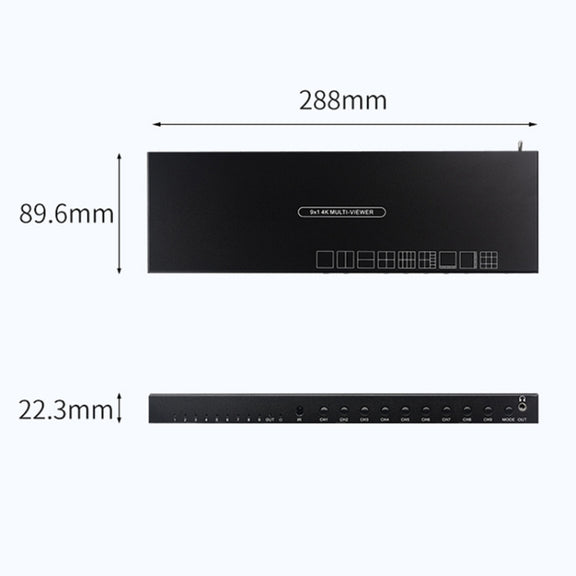 Measy MV4391 9-screen 4K HDMI 1080P Simultaneous Display Splitter(AU Plug)