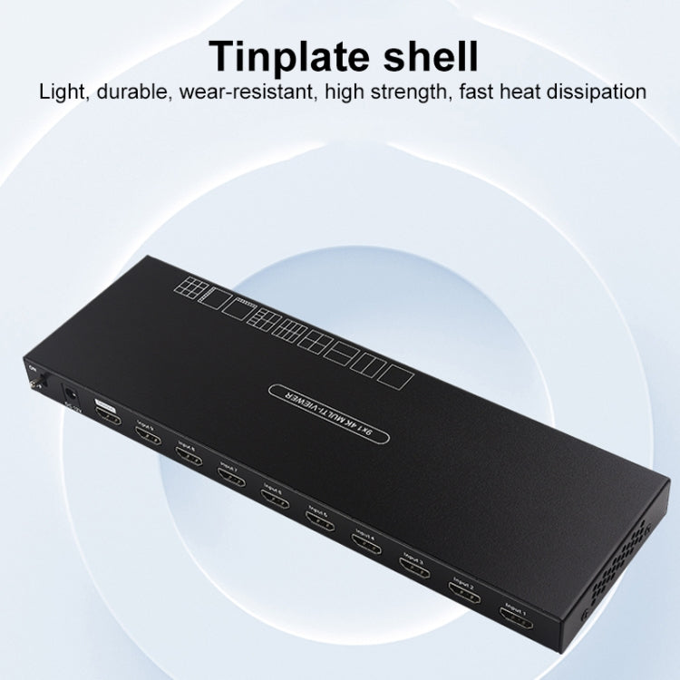 Measy MV4391 9-screen 4K HDMI 1080P Simultaneous Display Splitter(AU Plug)