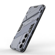 For Samsung Galaxy S25+ 5G Punk Armor 2 in 1 PC + TPU Shockproof Phone Case with Invisible Holder(Grey)