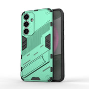 For Samsung Galaxy S25+ 5G Punk Armor 2 in 1 PC + TPU Shockproof Phone Case with Invisible Holder(Green)