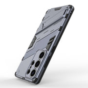 For Samsung Galaxy S25 Ultra 5G Punk Armor 2 in 1 PC + TPU Shockproof Phone Case with Invisible Holder(Grey)