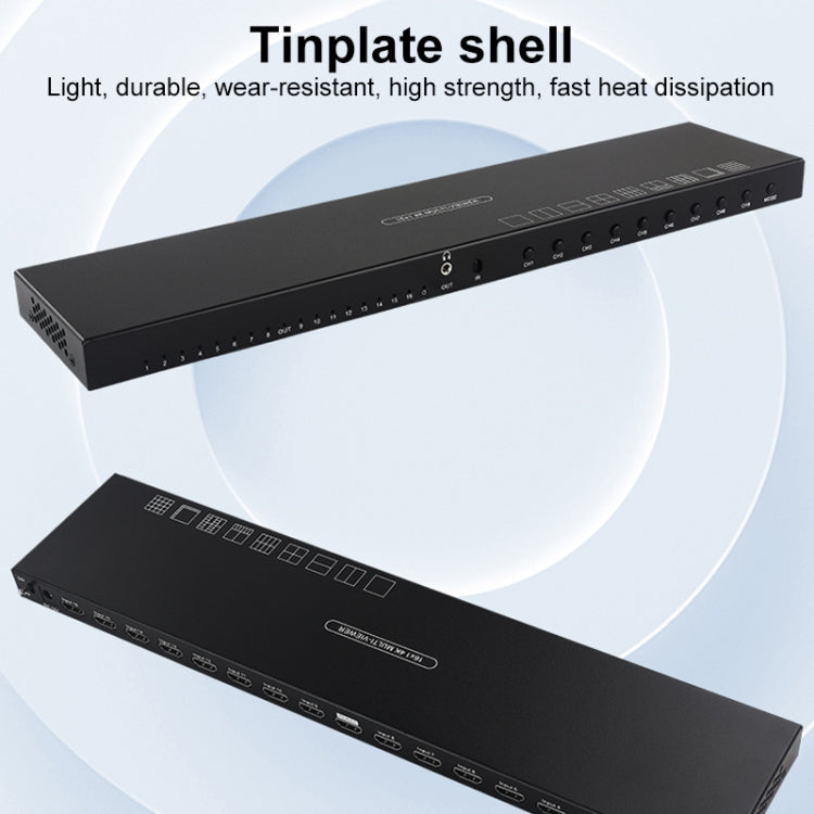 Measy MV43161 16-screen 4K HDMI 1080P Simultaneous Display Splitter(EU Plug) - free shipping - PMc TechLife - Order now!