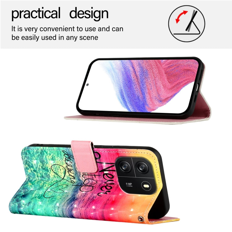 For Blackview Wave 6C 3D Painting Horizontal Flip Leather Phone Case(Chasing Dreams) - More Brand by PMC TechLife | Online Shopping South Africa | PMC TechLife | Buy Now Pay Later Mobicred