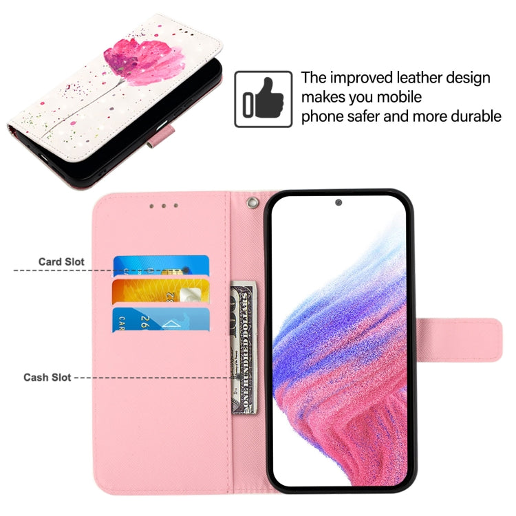 For Blackview Wave 6C 3D Painting Horizontal Flip Leather Phone Case(Flower) - More Brand by PMC TechLife | Online Shopping South Africa | PMC TechLife | Buy Now Pay Later Mobicred