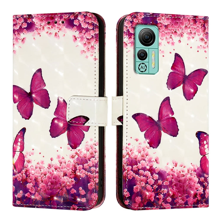 For Ulefone Note 14 3D Painting Horizontal Flip Leather Phone Case(Rose Butterfly) - Ulefone Cases by PMC Jewellery | Online Shopping South Africa | PMC Jewellery | Buy Now Pay Later Mobicred