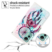 For Ulefone Note 14 3D Painting Horizontal Flip Leather Phone Case(Color Drop Wind Chimes)