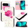 For Google Pixel 9 Pro XL 3D Painting Horizontal Flip Leather Phone Case(Flower) - Google Cases by PMC TechLife | Online Shopping South Africa | PMC TechLife | Buy Now Pay Later Mobicred