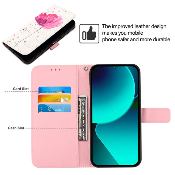 For Google Pixel 9 Pro XL 3D Painting Horizontal Flip Leather Phone Case(Flower)