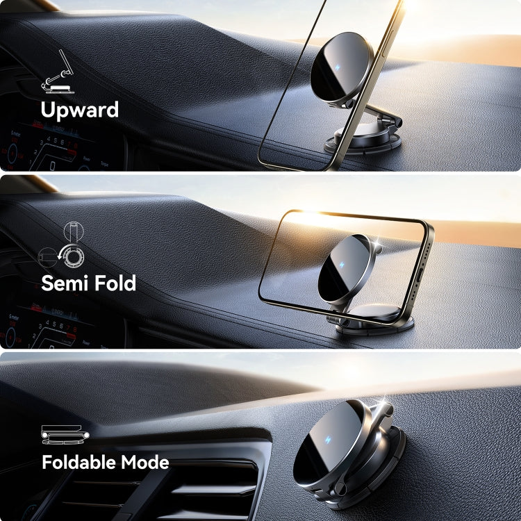 JOYROOM JR-ZS408 Metal Car Magnetic Wireless Charger Holder(Black) - free shipping - PMC Jewellery - Order now!
