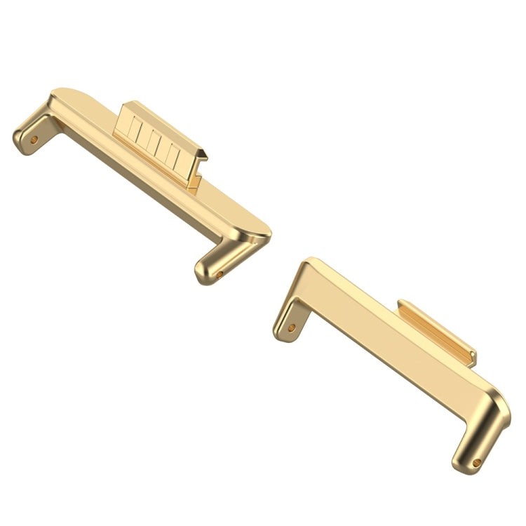 For Huawei Watch Fit3 20mm 1 Pair Zinc Alloy Metal Watch Band Connector(Gold)