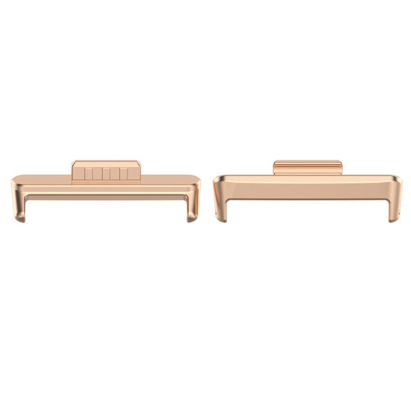 For Huawei Watch Fit3 20mm 1 Pair Zinc Alloy Metal Watch Band Connector(Rose Gold)