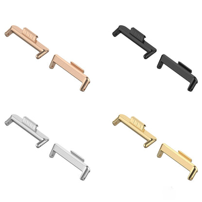 For Huawei Watch Fit3 20mm 1 Pair Zinc Alloy Metal Watch Band Connector(Silver) - free shipping - PMC Jewellery - Order now!