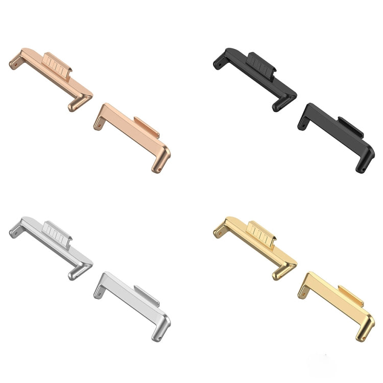 For Huawei Watch Fit3 20mm 1 Pair Zinc Alloy Metal Watch Band Connector(Rose Gold) - free shipping - PMC Jewellery - Order now!