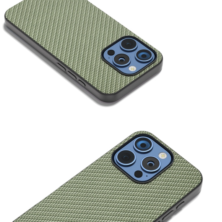 For iPhone 16 Pro Carbon Fiber Texture Protective Phone Case(Green) - free shipping - PMC TechLife - Order now!