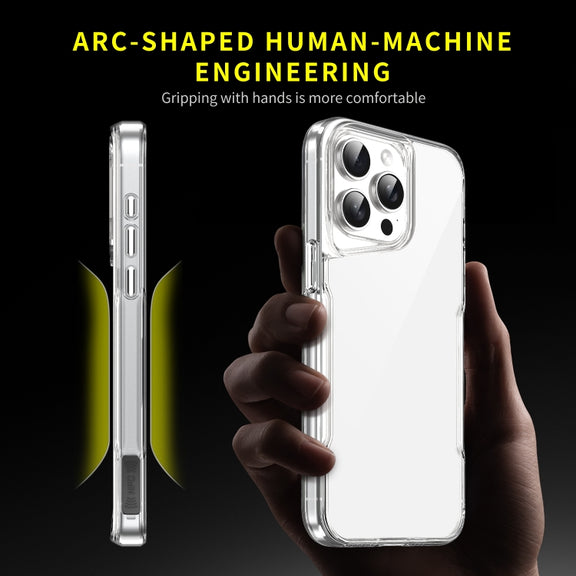 For iPhone 16 Pro Acrylic + TPU Transparent Full Coverage Phone Case