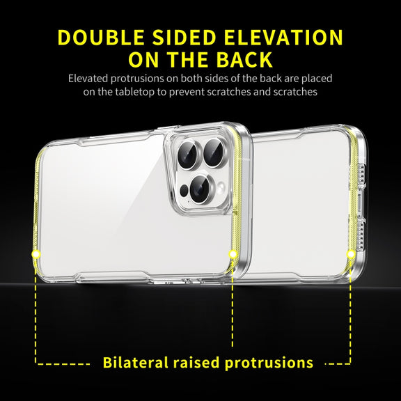 For iPhone 16 Pro Acrylic + TPU Transparent Full Coverage Phone Case