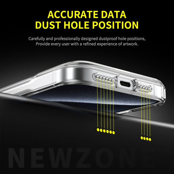 For iPhone 16 Pro Max Acrylic + TPU Transparent Full Coverage Phone Case