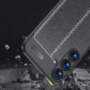 For Samsung Galaxy S25+ 5G Litchi Texture Shockproof TPU Phone Case(Black)