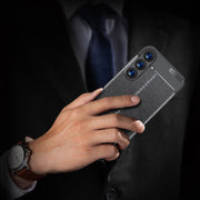For Samsung Galaxy S25+ 5G Litchi Texture Shockproof TPU Phone Case(Black)