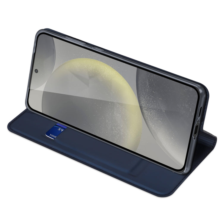 For Samsung Galaxy S24 FE 5G DUX DUCIS Skin Pro Series Flip Leather Phone Case(Blue) - Galaxy S24 FE 5G Cases by DUX DUCIS | Online Shopping South Africa | PMC Jewellery | Buy Now Pay Later Mobicred