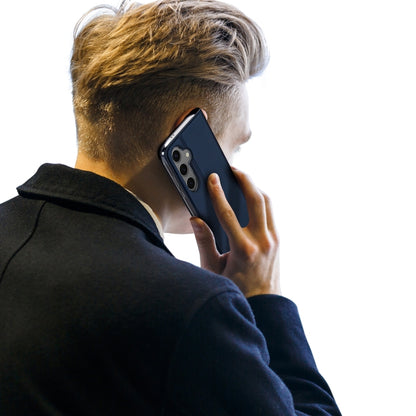 For Samsung Galaxy S24 FE 5G DUX DUCIS Skin Pro Series Flip Leather Phone Case(Blue) - Galaxy S24 FE 5G Cases by DUX DUCIS | Online Shopping South Africa | PMC Jewellery | Buy Now Pay Later Mobicred