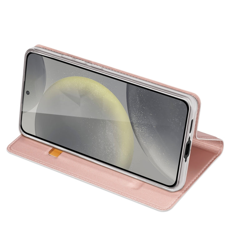 For Samsung Galaxy S24 FE 5G DUX DUCIS Skin Pro Series Flip Leather Phone Case(Pink) - Galaxy S24 FE 5G Cases by DUX DUCIS | Online Shopping South Africa | PMC Jewellery | Buy Now Pay Later Mobicred
