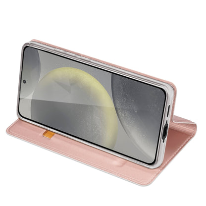 For Samsung Galaxy S24 FE 5G DUX DUCIS Skin Pro Series Flip Leather Phone Case(Pink) - Galaxy S24 FE 5G Cases by DUX DUCIS | Online Shopping South Africa | PMC Jewellery | Buy Now Pay Later Mobicred