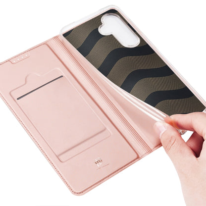 For Samsung Galaxy S24 FE 5G DUX DUCIS Skin Pro Series Flip Leather Phone Case(Pink) - Galaxy S24 FE 5G Cases by DUX DUCIS | Online Shopping South Africa | PMC Jewellery | Buy Now Pay Later Mobicred