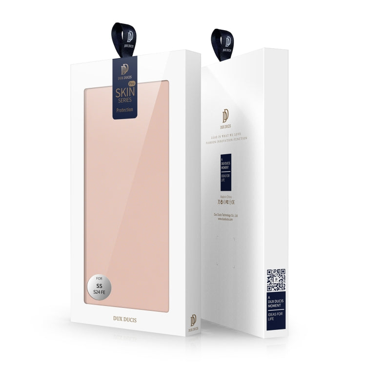 For Samsung Galaxy S24 FE 5G DUX DUCIS Skin Pro Series Flip Leather Phone Case(Pink) - Galaxy S24 FE 5G Cases by DUX DUCIS | Online Shopping South Africa | PMC Jewellery | Buy Now Pay Later Mobicred