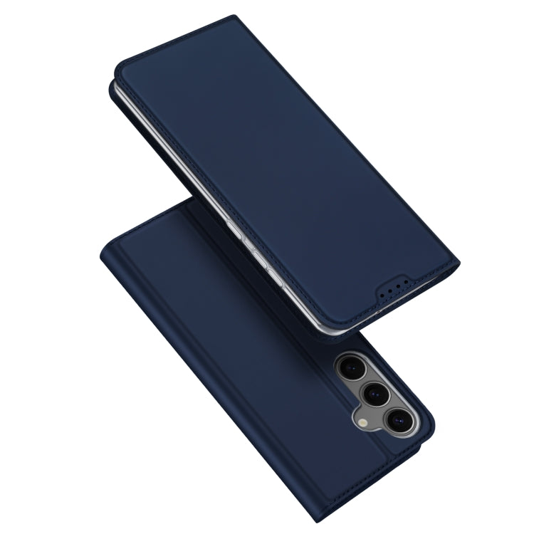 For Samsung Galaxy S25 5G DUX DUCIS Skin Pro Series Flip Leather Phone Case(Blue) - Galaxy S25 5G Cases by DUX DUCIS | Online Shopping South Africa | PMC Jewellery | Buy Now Pay Later Mobicred