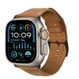 For Apple Watch Ultra 2 49mm Oil Wax Genuine Leather Watch Band(Yellow Brown) - Watch Bands by PMC TechLife | Online Shopping South Africa | PMC TechLife | Buy Now Pay Later Mobicred