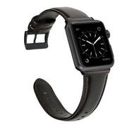 For Apple Watch Ultra 2 49mm Oil Wax Genuine Leather Watch Band(Dark Brown)