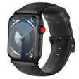 For Apple Watch Series 4 40mm Oil Wax Genuine Leather Watch Band(Black) - Watch Bands by PMC TechLife | Online Shopping South Africa | PMC TechLife | Buy Now Pay Later Mobicred