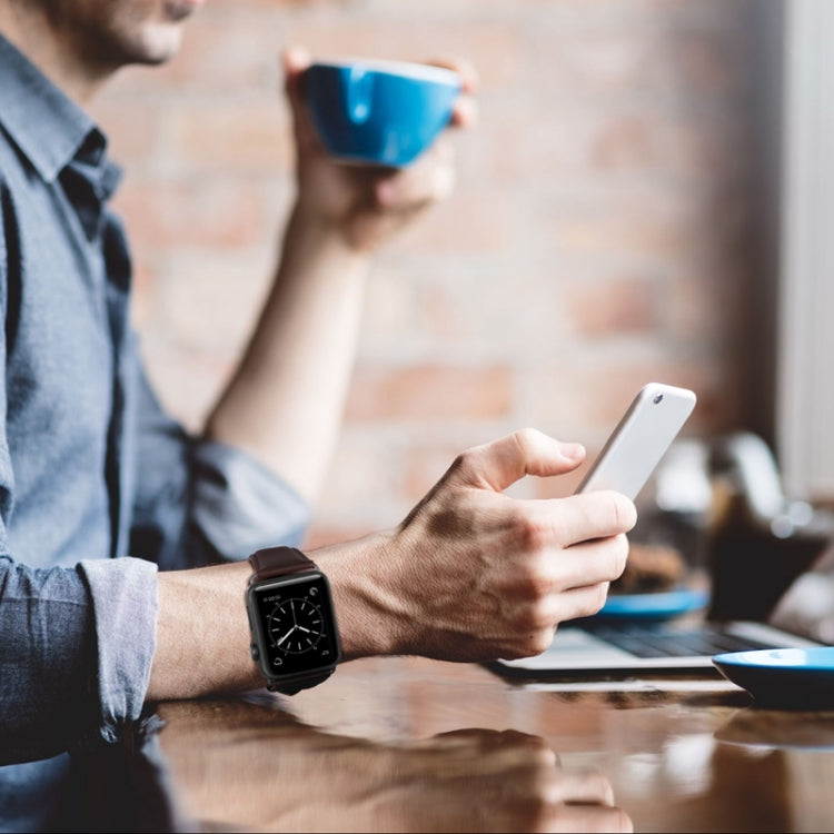 For Apple Watch Ultra 2 49mm Oil Wax Genuine Leather Watch Band(Black) - Watch Bands by PMC TechLife | Online Shopping South Africa | PMC TechLife | Buy Now Pay Later Mobicred